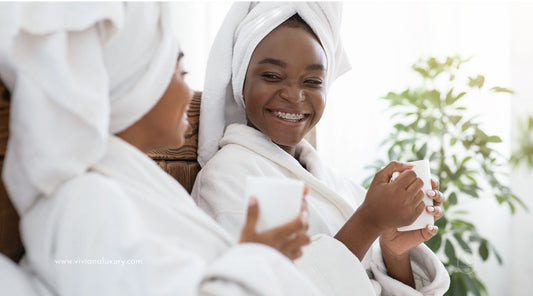 Women relaxing at spa